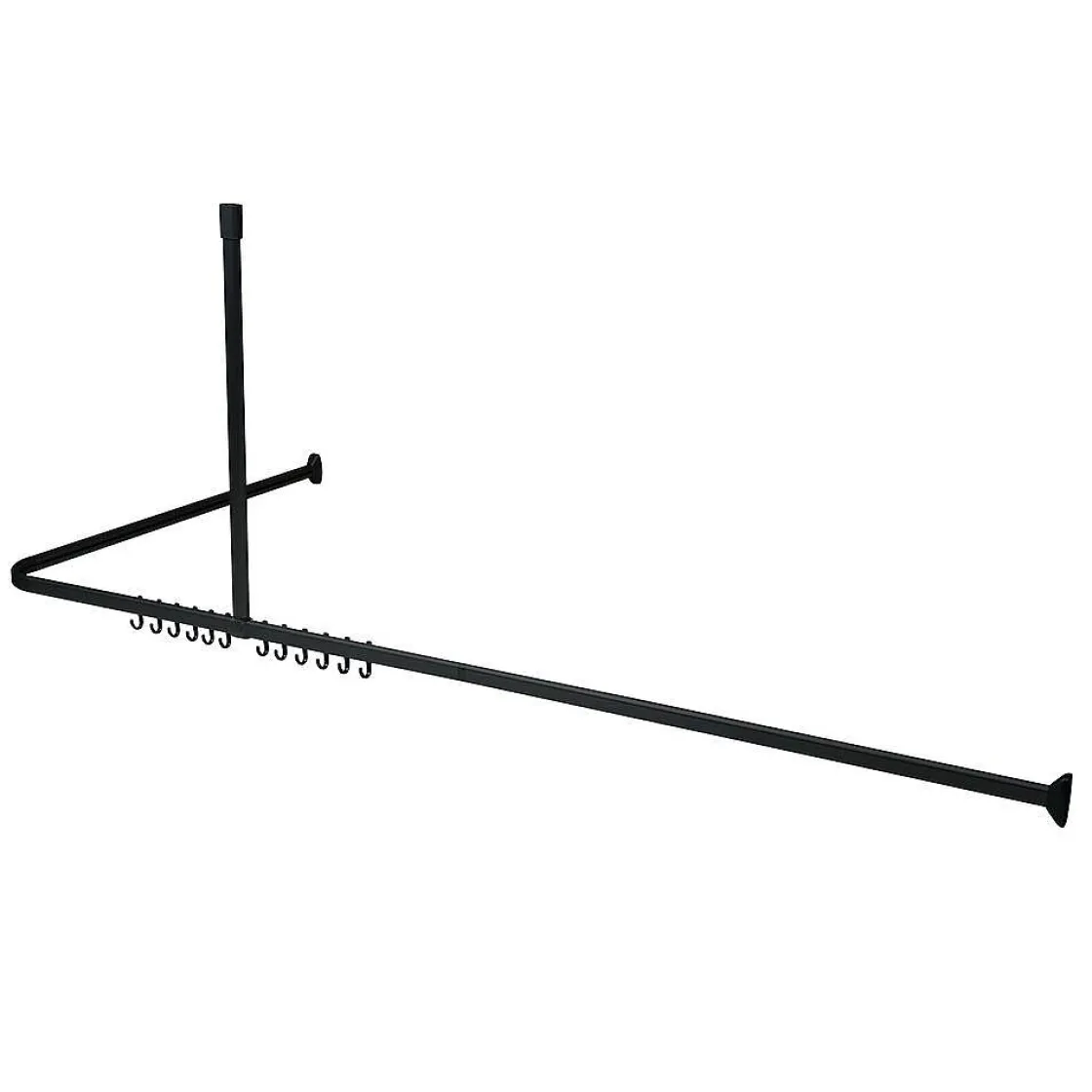 Brico Sealskin Easy Roll Douchegordijnstangset 90X90X90Cm Zwart Sale