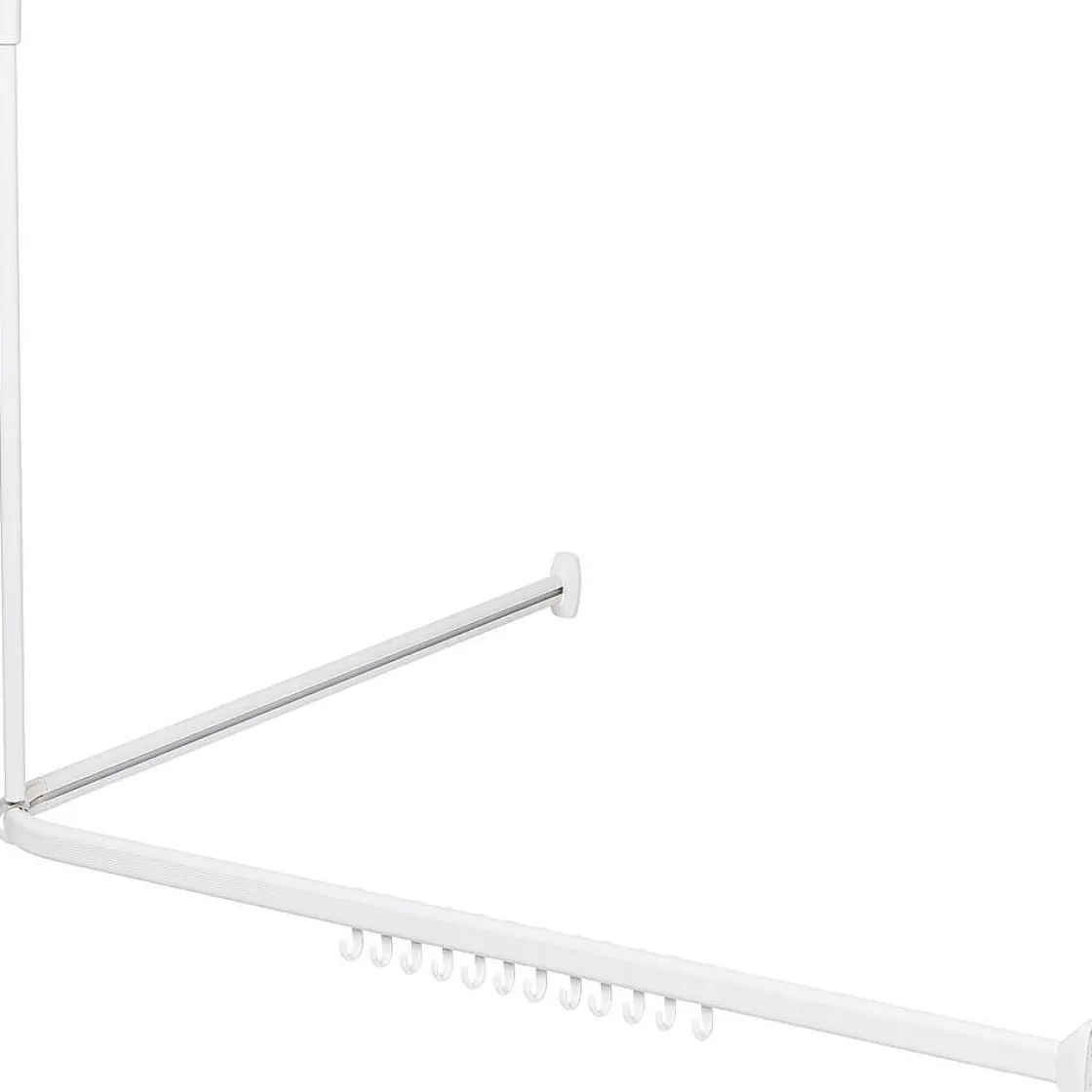 Brico Sealskin Easy Roll Douchegordijnstangset 90X90X90Cm Wit