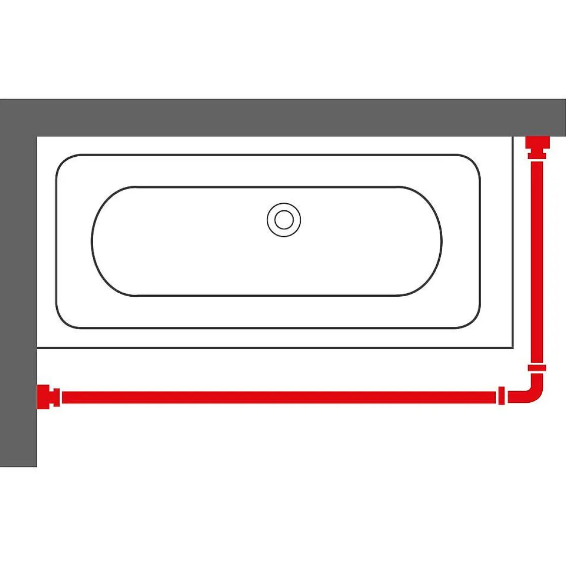 Brico Sealskin Easy Roll Douchegordijnstangset 90X90X90Cm Wit