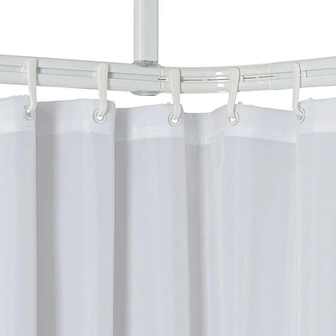 Brico Sealskin Easy Roll Douchegordijnstangset 90X90X90Cm Wit