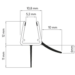 Brico Sealskin Get Wet Afdichtprofiel 6/8Mm Universeel Horizontaal 100Cm Transparant Online