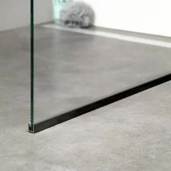 Brico Sealskin I Am Douchewand Walk In Type A1 (Alleen Vast Deel) 300Mm Mat Zwart | 8Mm Helder Veiligheidsglas +Antikalk Best