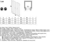 Brico Sealskin I Am Pendeldeur (Rechterdeel) Voor Een Nis Van 1000Mm Roestvrij Staal| Helder Glas + Antikalk Discount