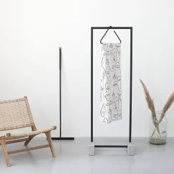 Brico Sealskin Mind Douchegordijn 180X200 Cm Peva Zwart / Wit Best