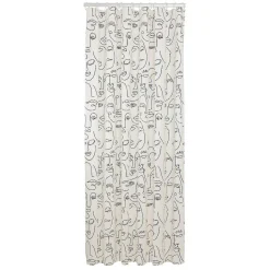 Brico Sealskin Mind Douchegordijn 180X200 Cm Peva Zwart / Wit Best