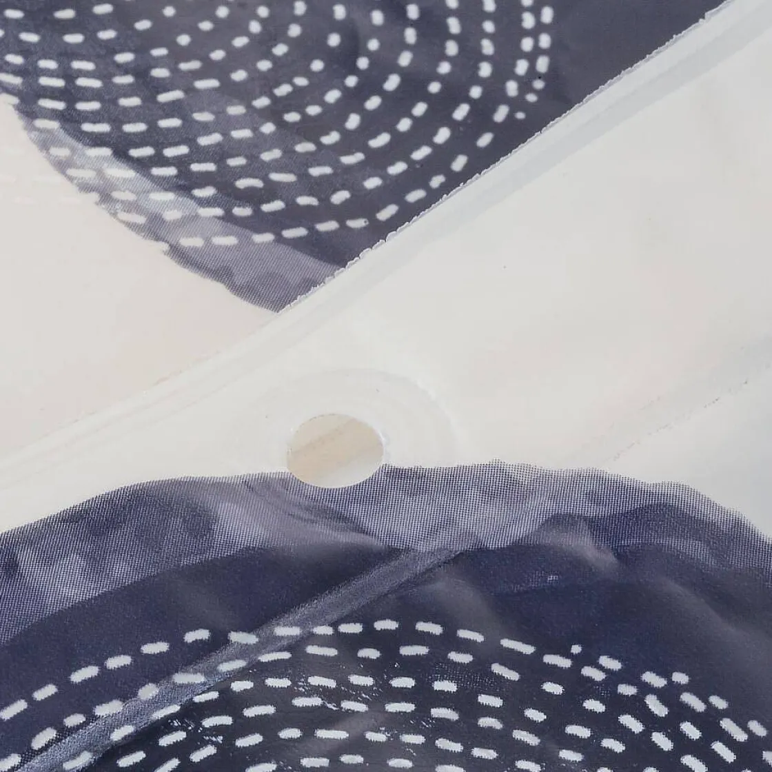 Brico Sealskin Mood Douchegordijn 180X200 Cm Peva Blauw / Off-White