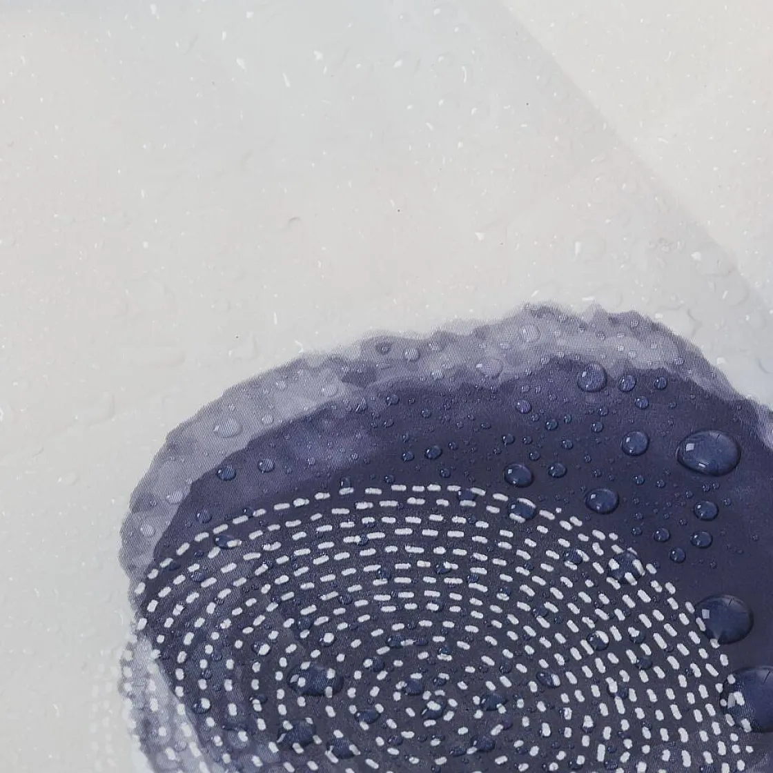 Brico Sealskin Mood Douchegordijn 180X200 Cm Peva Blauw / Off-White