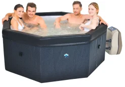 Semi-Rigide Spa Octopus 6Prs Zwart/Wit O193X73Cm-Brico