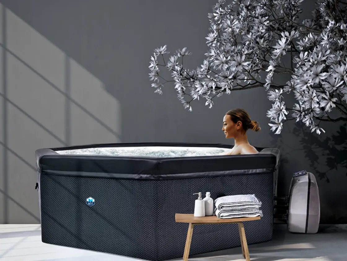 Semi-Rigide Spa Octopus 6Prs Zwart/Wit O193X73Cm-Brico