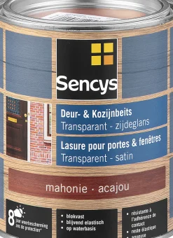 Sencys Beits Ramen En Deuren Semi-Transparant Zijdeglans Mahonie 0,75L-Brico Hot