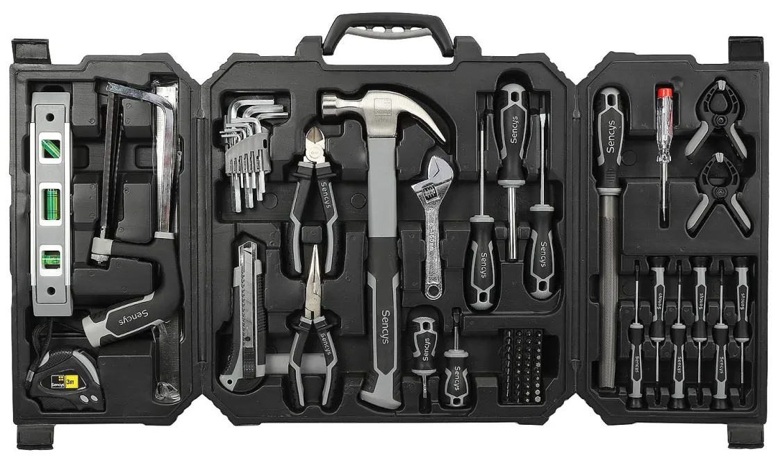 Brico Sencys Gereedschapset – 77 Stuks Discount