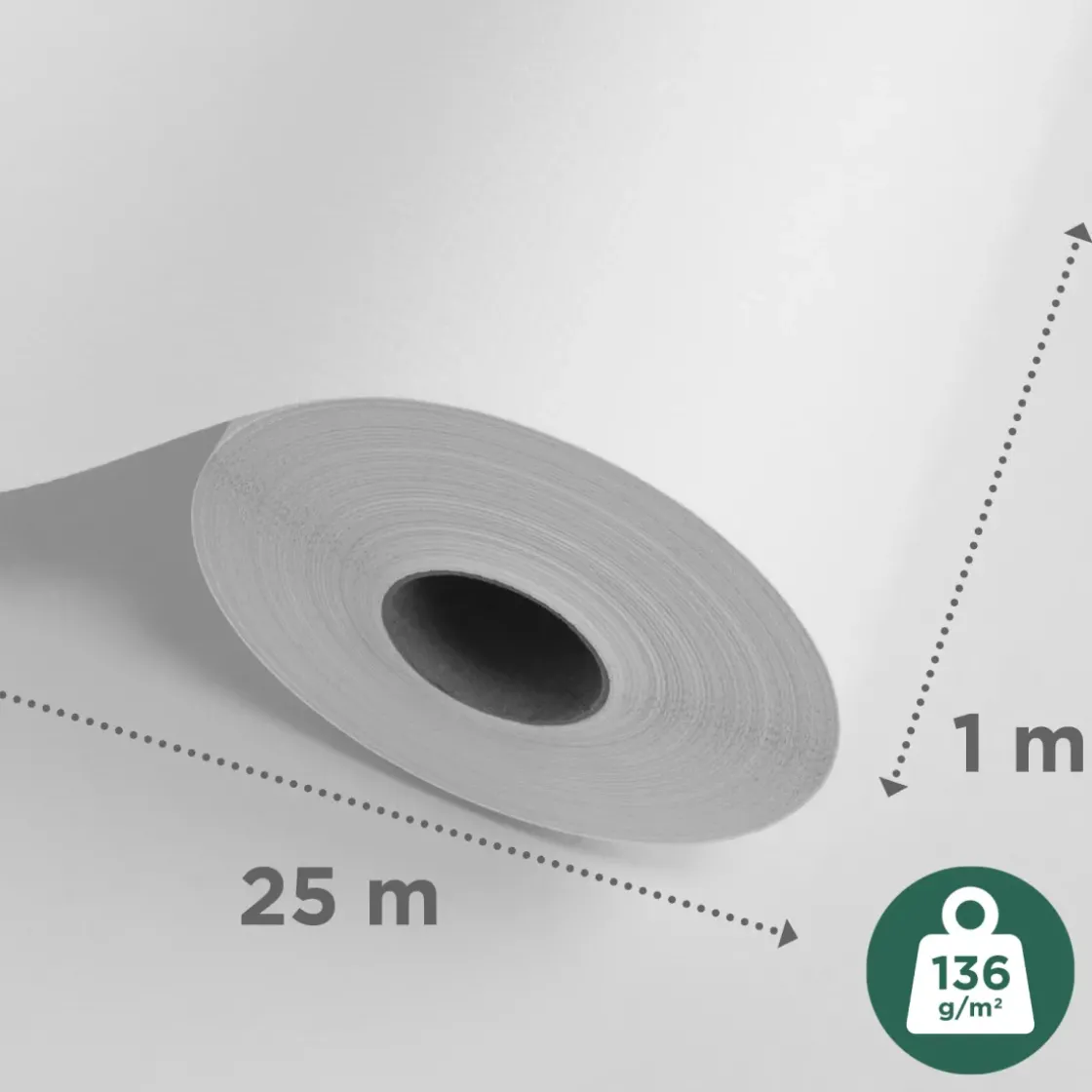 Sencys Glasweefselbehang Ruit Klein 25M 136Gram-Brico New