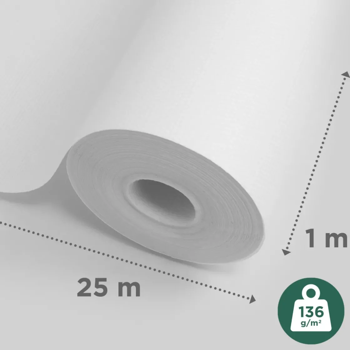 Sencys Glasweefselbehang Ruit Klein 25M 136 Gram-Brico New