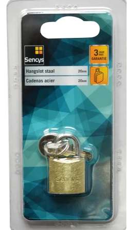Sencys Hangslot Staal 20Mm-Brico Hot