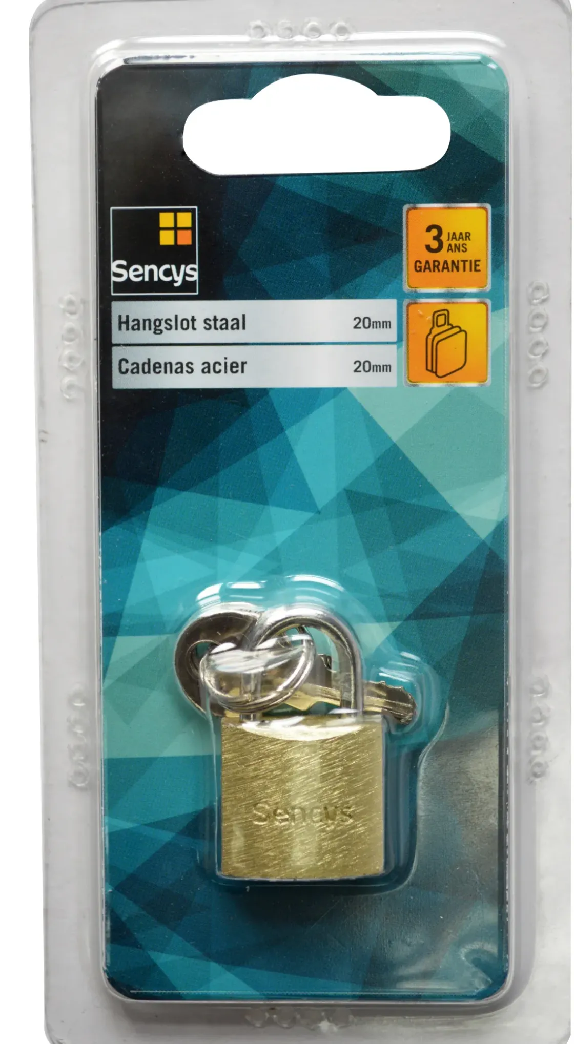 Sencys Hangslot Staal 20Mm-Brico Hot