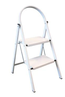 Brico Sencys Huishoudtrap Wit 2-Treeds Hot