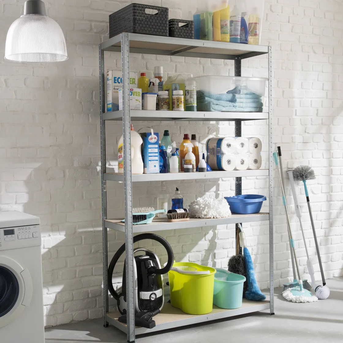 Brico Sencys Opbergrek - H196 X B120 X D50Cm - Gegalvaniseerd Staal Hot