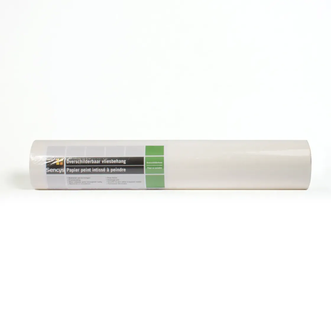 Sencys Overschilderbaar Vliesbehang Linen Wit-Brico Hot