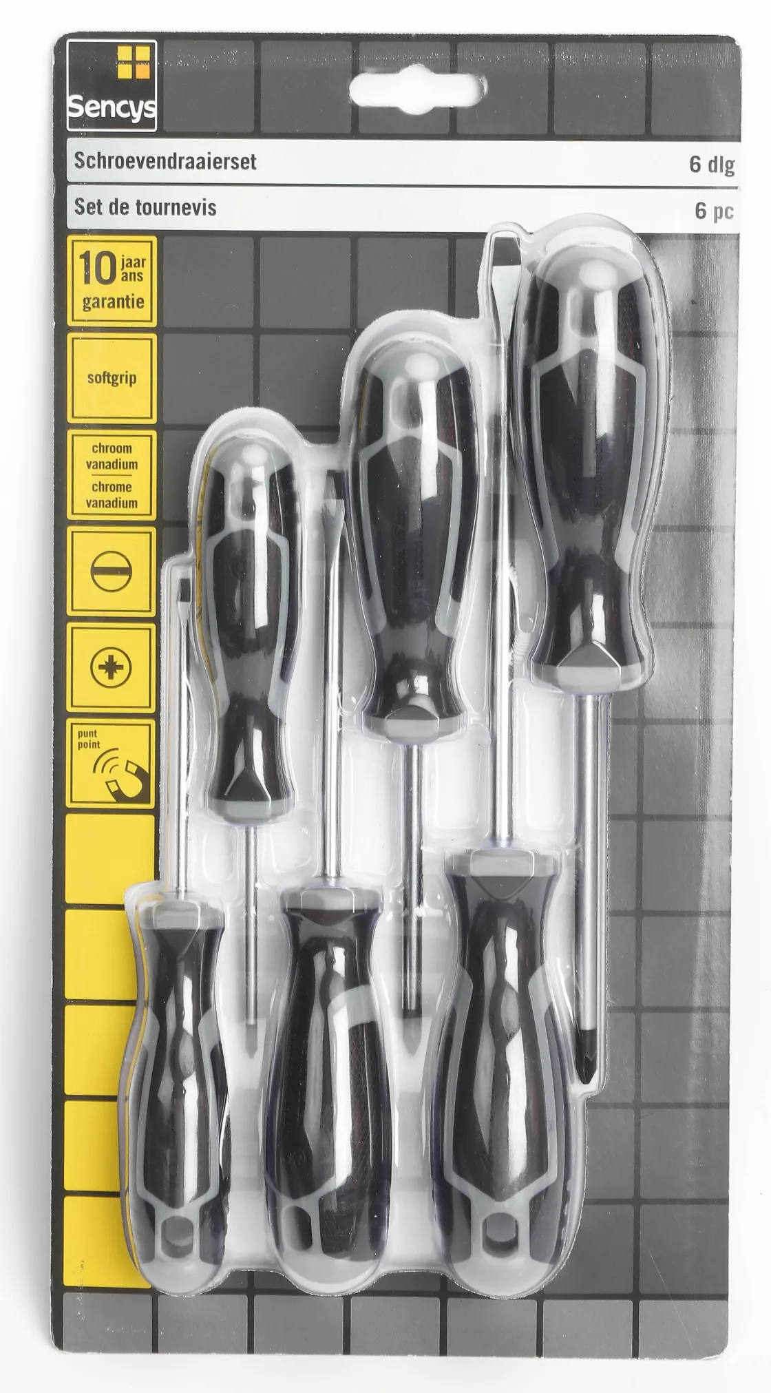 Brico Sencys Schroevendraaierset - 6 Stuks Outlet