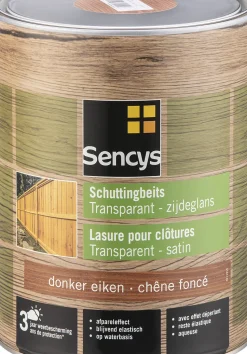 Sencys Schuttingbeits Transparant Donker Eiken 5L-Brico