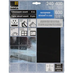 Sencys Schuurvel Wet&Dry Mix P240/400/600 6St-Brico Hot