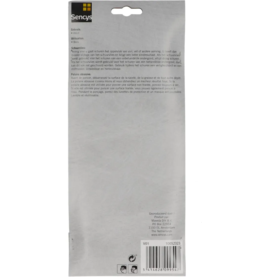 Sencys Schuurvlies Hout Groen 115X280Mm-Brico Sale