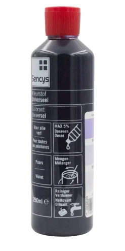 Sencys Universele Verfkleurstof Violet 250Ml-Brico Hot