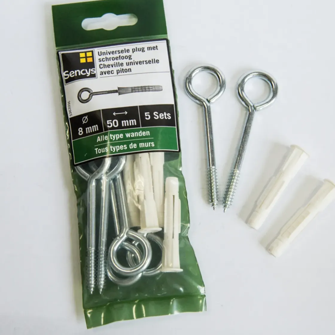 Sencys Universellee Plug + Schroefoog 50X8Mm 5 Stuks-Brico