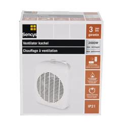 Keramische Kachels & Blaasverwarming<Brico Sencys Ventilatorkachel 2000W Wit