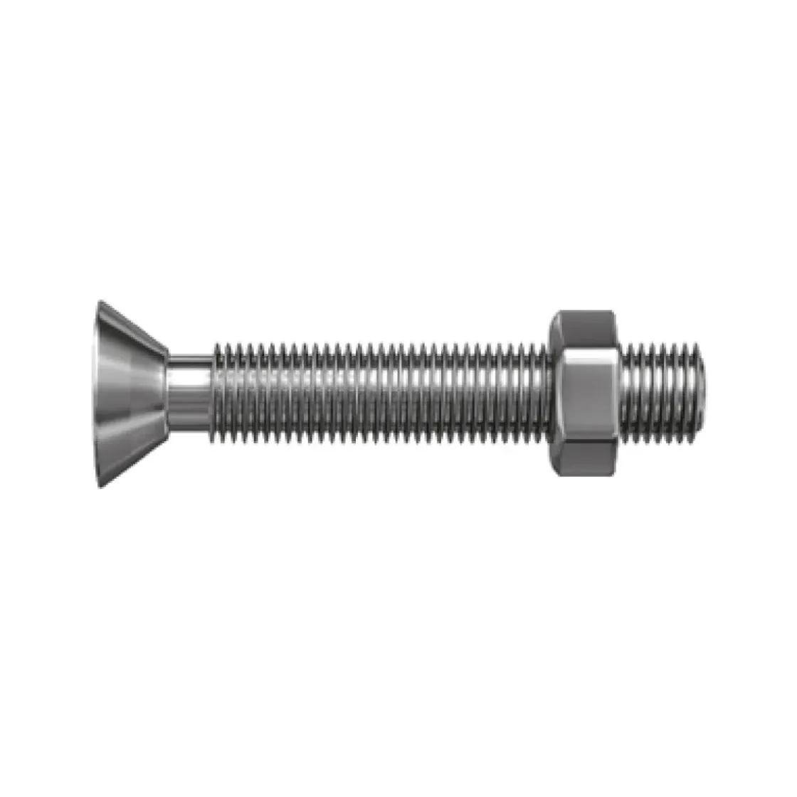 Sencys Verzonken Kop Bout Gegalvaniseerd Staal M6 X 60 Mm - 5 Stuks-Brico Discount