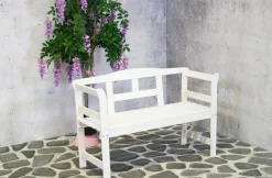 Sens-Line Friesen Tuinbank - Hout - Wit-Brico Sale