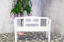 Sens-Line Friesen Tuinbank - Hout - Wit-Brico Sale