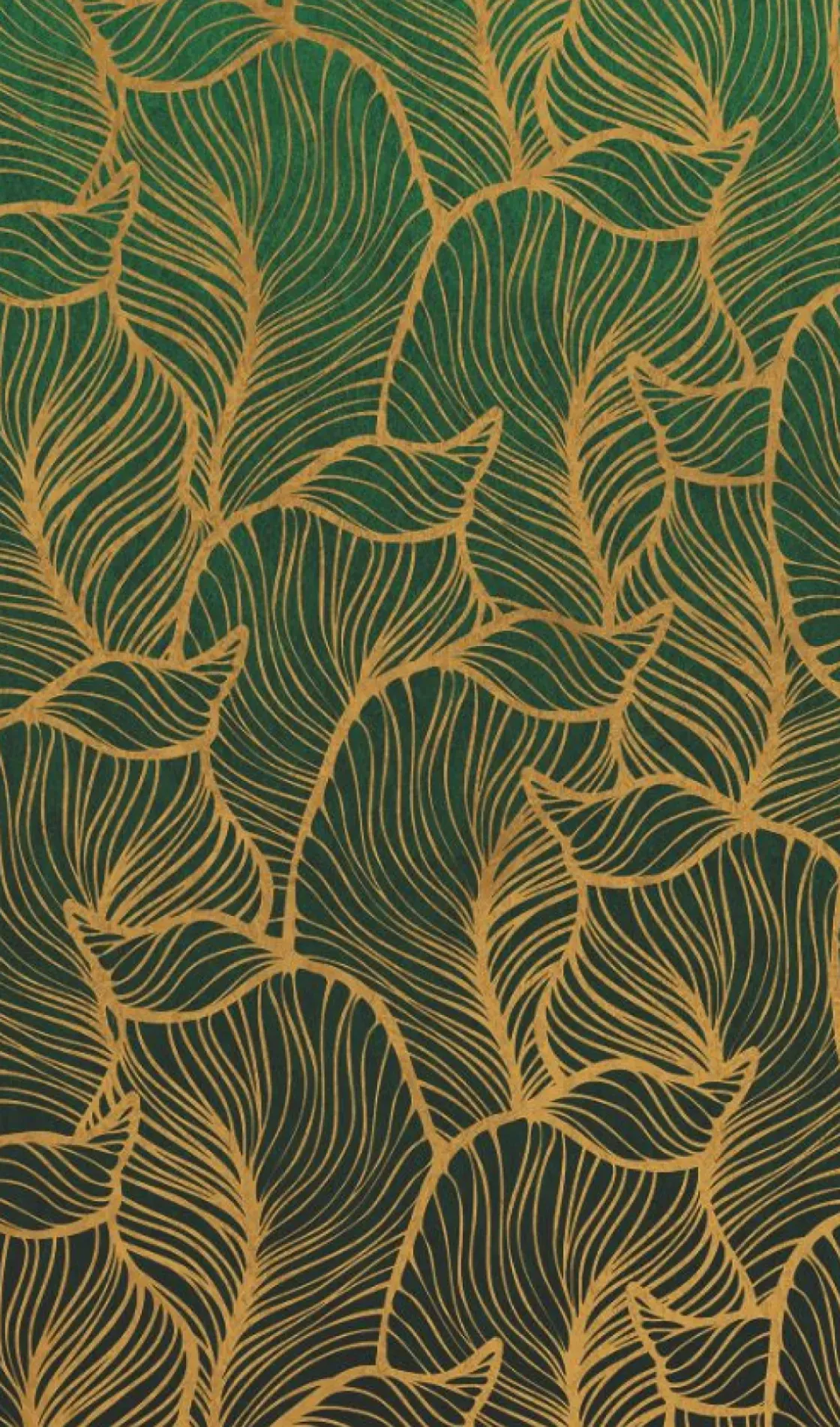 Smart Art Fotobehang Art Nouveau Blad Print-Brico Sale