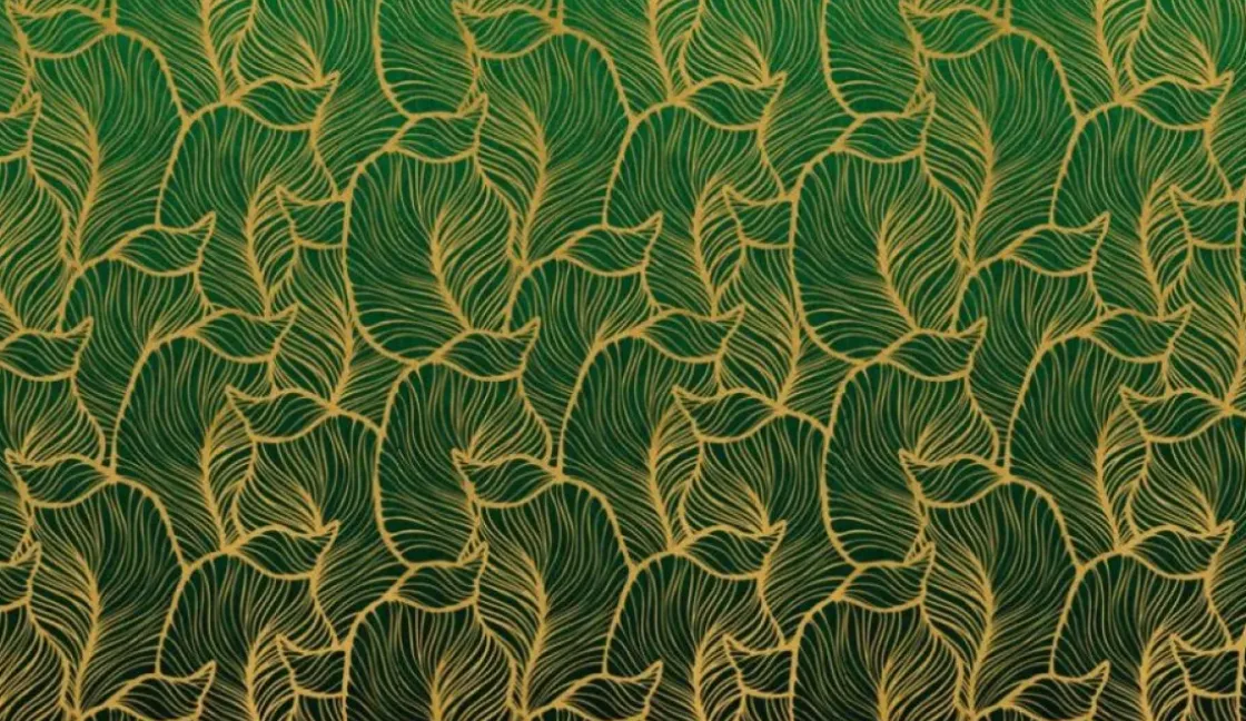 Smart Art Fotobehang Art Nouveau Blad Print-Brico Sale