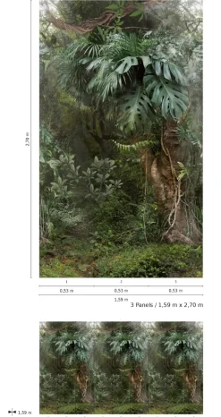 Smart Art Fotobehang Groene Jungle-Brico