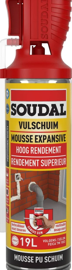 Brico Soudal Vulschuim Manueel 0,5L Hot