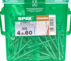 Spax Renovatieschroef 'T-Star' Wirox 4.5X60Mm 300 Stuks-Brico New