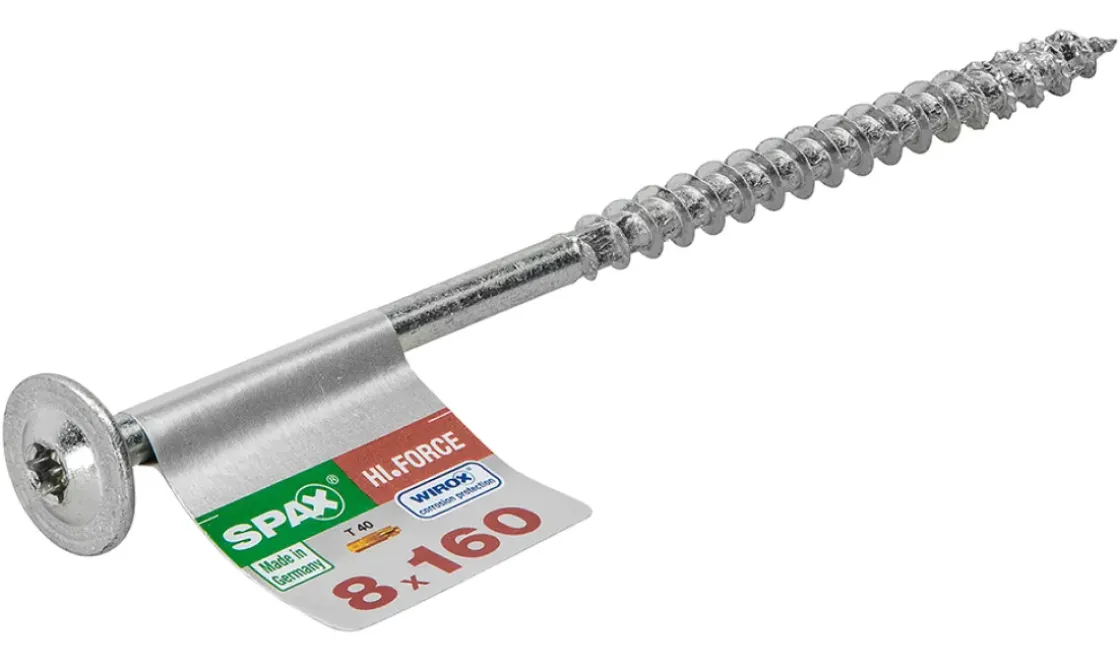 Spax Schroef 'Hi.Force' Staal 160 X 8 Mm - 1 Stuk-Brico Outlet