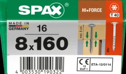 Spax Schroef 'Hi.Force' Wirox 8X160Mm 16 Stuks-Brico Sale