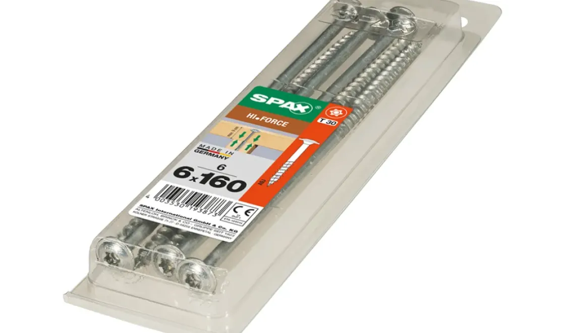 Spax Schroef 'Hi.Force' Wirox 6X160Mm 6 Stuks-Brico Online