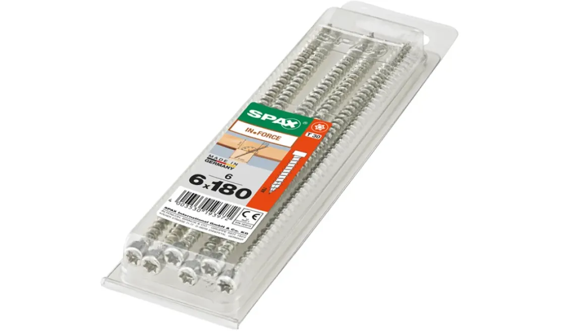 Spax Schroef In.Force Wirox 6X180Mm 6 Stuks-Brico Clearance
