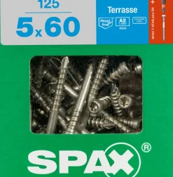 Spax Terrasschroef A2 Rvs 60X5Mm 125St-Brico Online