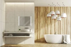 Brico Spiegel Grant Rechthoek Met Ledverlichting Touch Sensor En Spiegelverwarming 60X80Cm Best