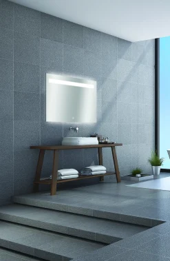 Brico Spiegel Portland Rechthoek Met Ledverlichting En Touch Sensor 70X100Cm Discount