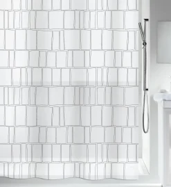 Brico Spirella Douchegordijn Construct Grijs 180Cm