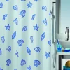 Brico Spirella Douchegordijn Concha Blauw 180Cm Outlet