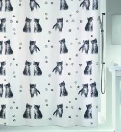 Brico Spirella Douchegordijn Kitty Paw 180Cm Best
