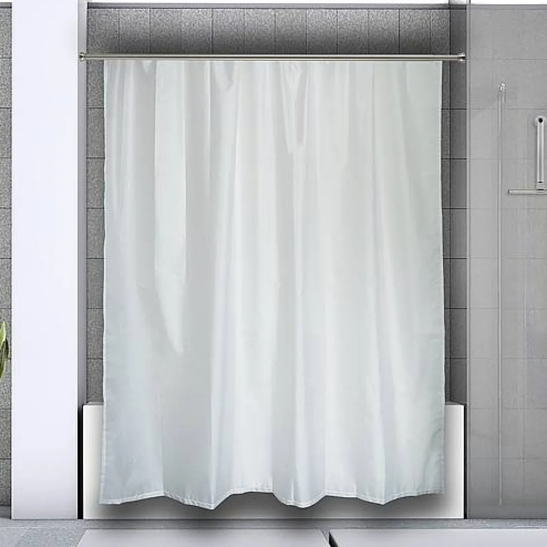 Brico Spirella Douchestang Kreta 125-220Cm Zilver Geborsteld Discount