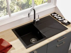 Brico Spoelbak Cube 1 Bak 80X50X21Cm Composiet Zwart Best