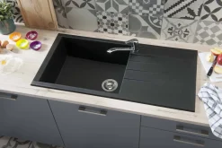 Brico Spoelbak Cube 1 Xl Bak 100X50X21Cm Composiet Zwart Online